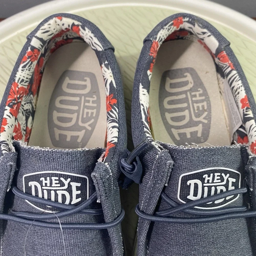 Hey Dude Wally Stretch Slip-on Shoe Red/White&Blue 4th Of July Loafer M 9/Wom 11